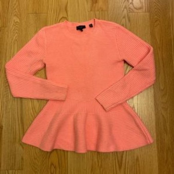 Ted Baker London Peplum Pink Sweater Size 2 - Picture 2 of 5